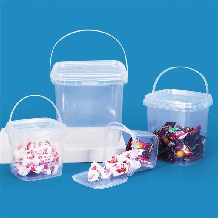 NH Square Plastic Cups Clear Fruit Drink Cup
