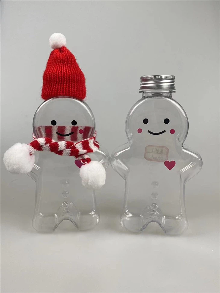 PET Empty 600ml Gingerman Transparent Plastic Juice Bottle