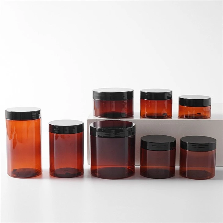 Plastic Jars Cosmetics Wide 8oz