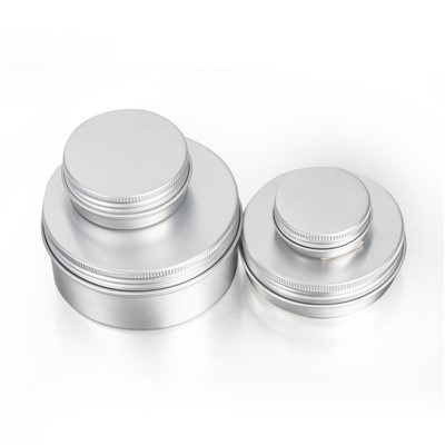 Jar Tun Alwminiwm 5ml-200ml Gyda Chaead Sgriw ar gyfer Pecynnu Cosmetig