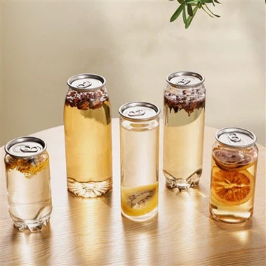 Poteli Plastig Sudd Ffrwythau Soda Dwr Ring-Tynnu Can