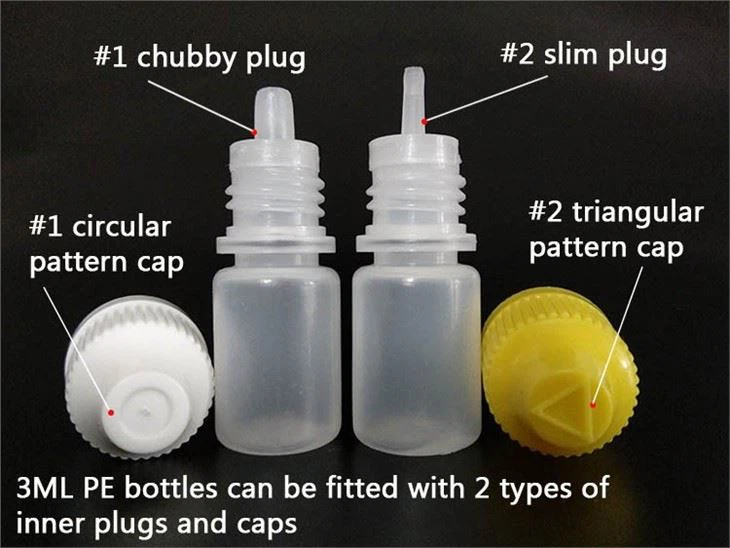 3ml PE Plastic Small Squeezable Medical Laboratory Drop Bottles Chemical Dropper Bottle Container