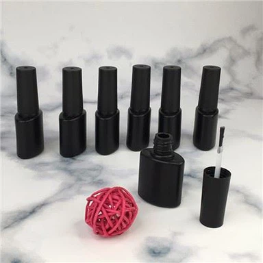 Solid Du 6ml 8ml 10ml Plastig Gel UV Gwag Potel Pwyleg Ewinedd Gyda Brwsh